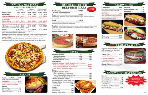Angela mia pizza original east cleveland menu View the menu, check prices, find on the map, see photos and ratings